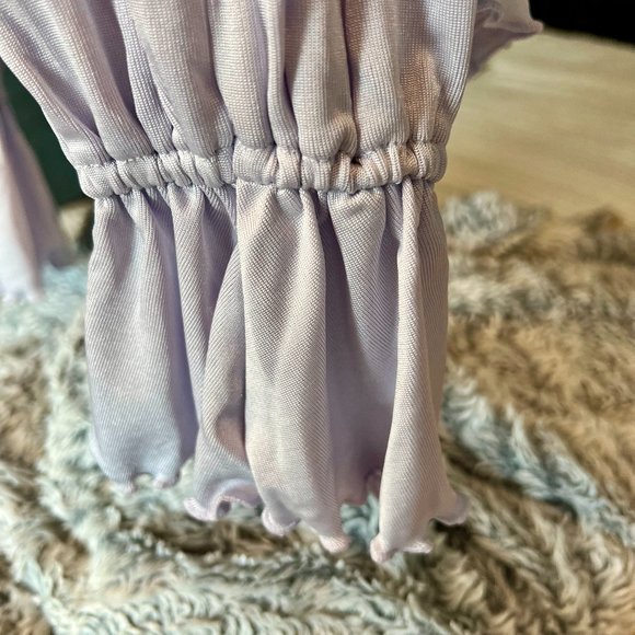 Long-Sleeve Ruffled Tie-Front Top by Anthropologie, Size XS - Picture 4 of 4